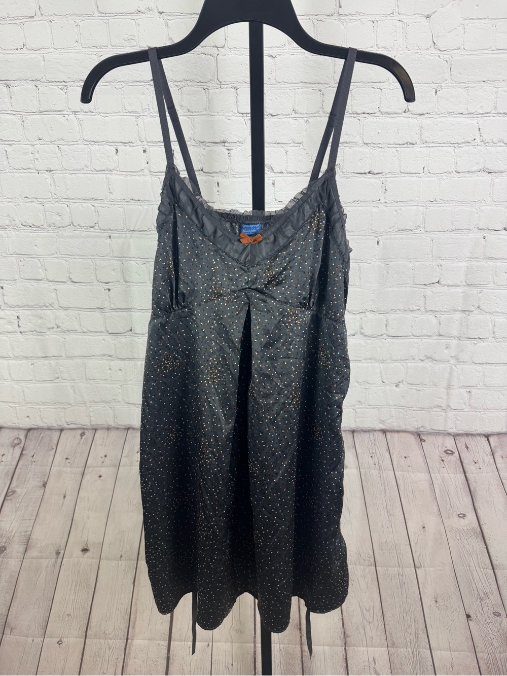 Simply Vera Vera Wang Confetti Dot Sleep Chemise / Cami Slip Size Medium